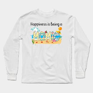 Happiness Is Being A Mamie Summer Beach Happy Mother's Day Long Sleeve T-Shirt